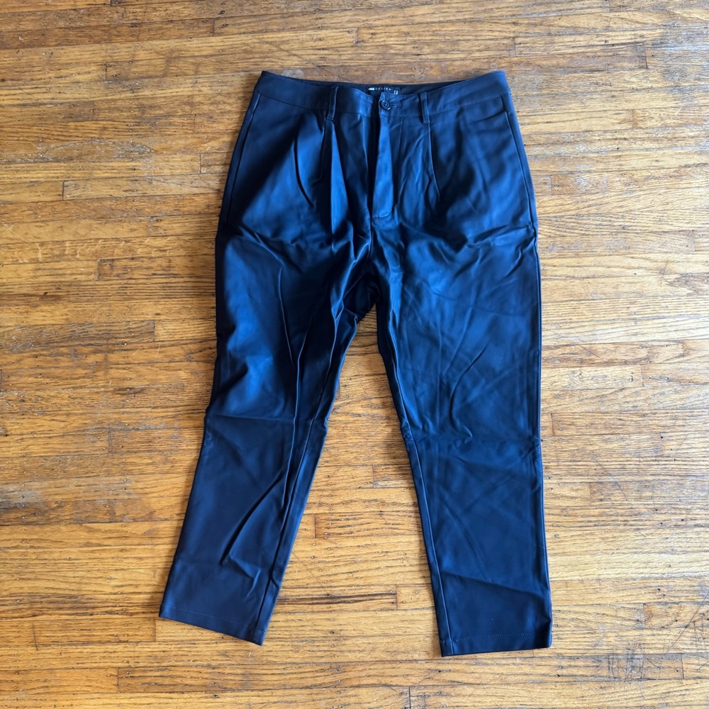 ASOS FAUX LEATHER SMART PANTS - Picture 5 of 9